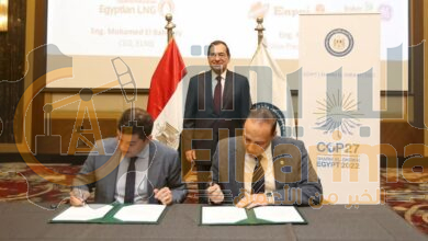 توقيع اتفاق دراسة الجدوي لمشروع استرجاع غازات الشعلة بتسهيلات المصرية لاسالة الغاز.