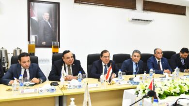 تعاون بين مصر والأردن لتوصيل الغاز الطبيعى لمدينة القُويرة الصناعية في العقبة