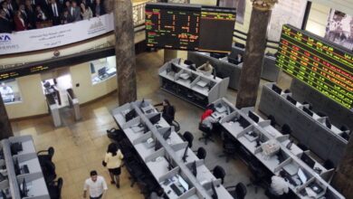 ارتفاع جماعي لمؤشرات البورصة المصرية برأس مال سوقي 2.182 تريليون جنيه