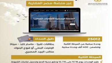 اليوم بدء التسجيل من خلال منصة مصر