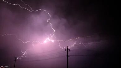 أمطار رعدية