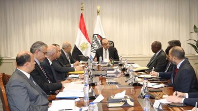 وزير قطاع الأعمال يستقبل وفدا