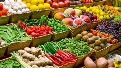 أسعار الخضراوات والفاكهة اليوم
