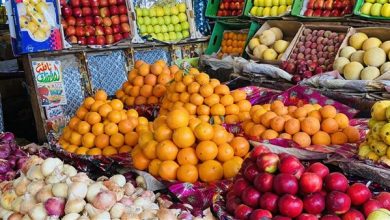 أسعار الخضروات والفاكهة اليوم