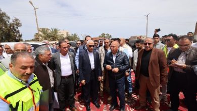 الوزير يتفقد طريق بئر العبد