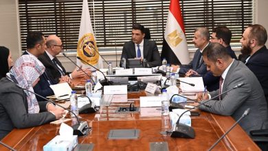 هاشم يبحث مع سان جوبان مصر