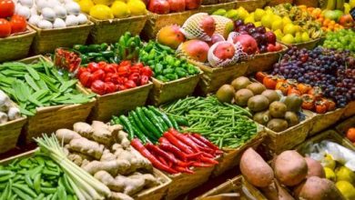 أسعار الخضروات والفاكهة اليوم