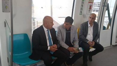 كامل الوزير يستقل المونوريل