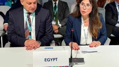 وزيرة الإسكان تلقي كلمة مصر