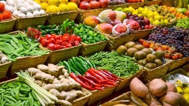 أسعار الخضروات والفاكهة اليوم