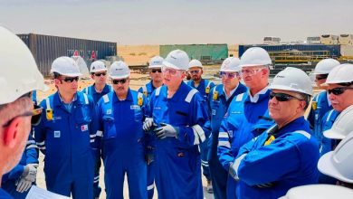 وزير البترول يتفقد مشروع