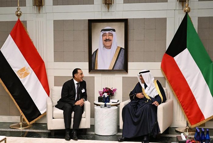 مدبولي وولي عهد الكويت يبحثان